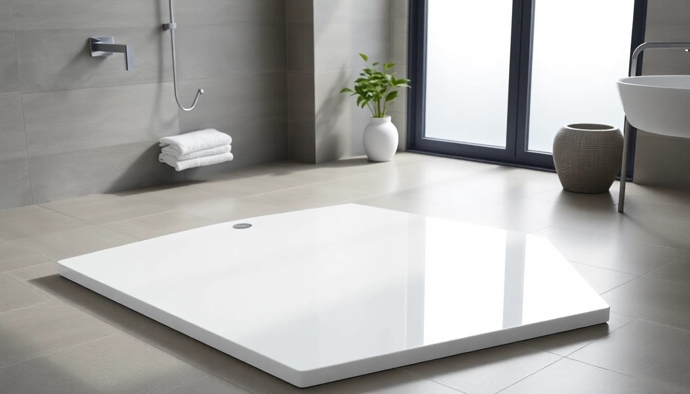 Innovative 800 x 800 shower base showcased in a beautifully designed bathroom.