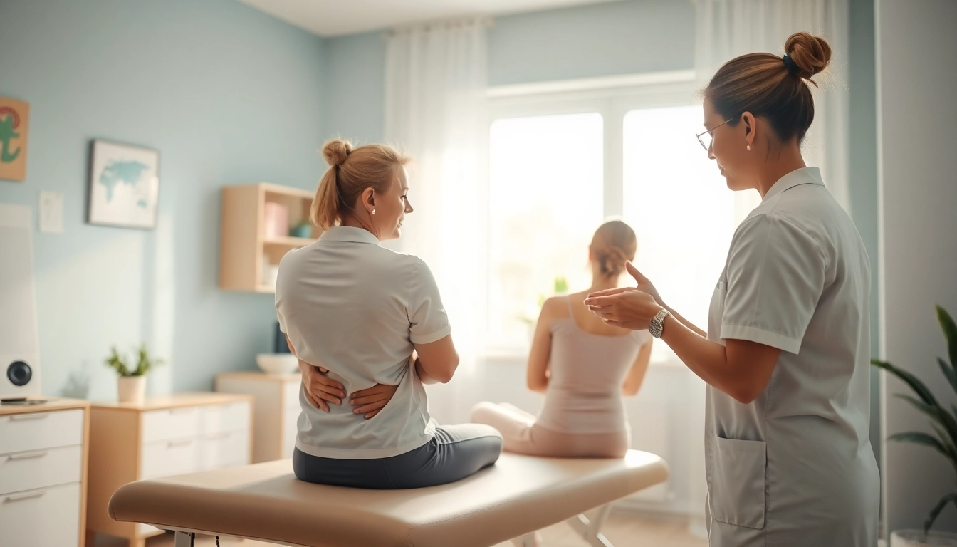Lower back pain treatment session showcasing personalized therapy techniques.
