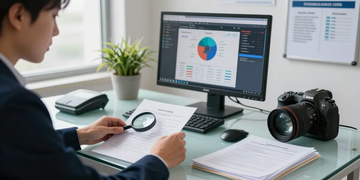 Compliance officer analyzing documents for effective document fraud detection.