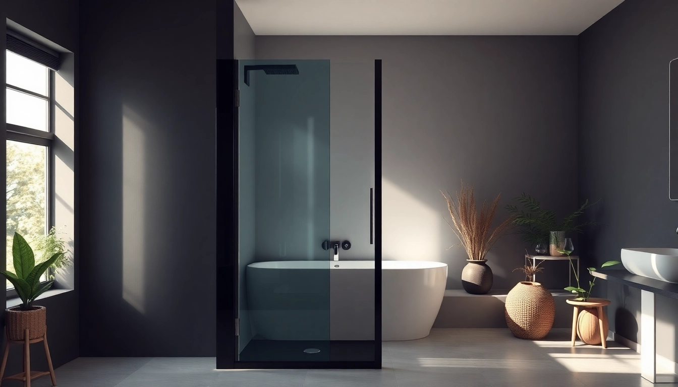 Elevate Your Bathroom with a Stunning Black Shower Door