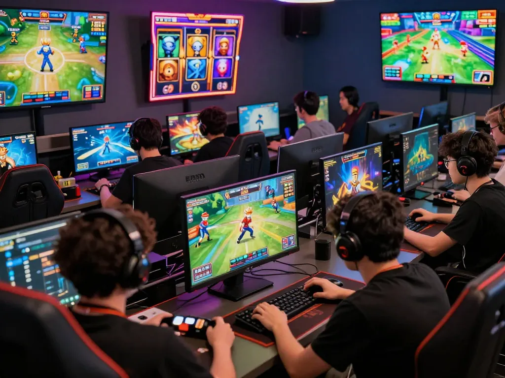 Thrilling gaming experience with go88 on multiple devices in an exciting atmosphere.