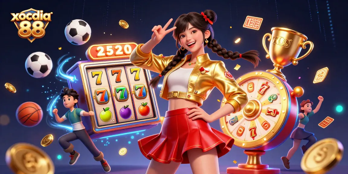 Experience the thrill at xocdia 88 with vibrant slot machines and dynamic casino elements in a lively atmosphere.