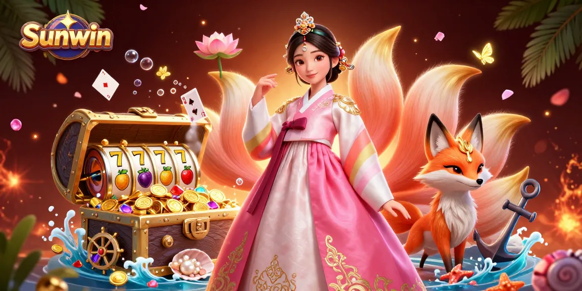 Engage with Sunwin's thrilling slots adventures featuring vibrant elements, lucky symbols, and exciting gameplay.