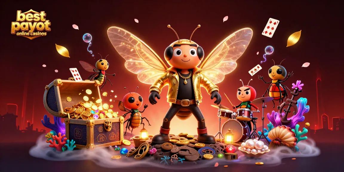 Experience the best payout online casinos featuring vivid characters and casino elements in an immersive 3D scene.